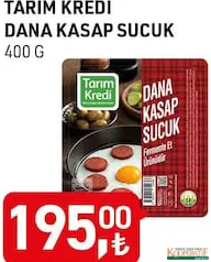 TARIM KREDİ DANA KASAP SUCUK 400 G